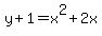 y%2B1=x%5E2%2B2x