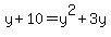 y%2B10=y%5E2%2B3y