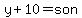 y%2B10+=+son%27s+age