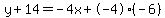 y%2B14=-4x%2B-4%28-6%29
