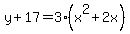 y%2B17=3%28x%5E2%2B2x%29
