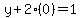 y%2B2%280%29=1