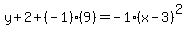y%2B2%2B%28-1%29%289%29=-1%2A%28x-3%29%5E2