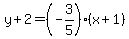 y%2B2=%28-3%2F5%29%28x%2B1%29