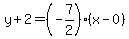 y%2B2=%28-7%2F2%29%28x-0%29