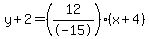 y%2B2=%2812%2F-15%29%28x%2B4%29