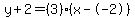 y%2B2=%283%29%28x--2%29