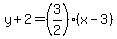 y%2B2=%283%2F2%29%28x-3%29