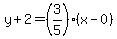 y%2B2=%283%2F5%29%28x-0%29