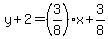 y%2B2=%283%2F8%29x%2B3%2F8