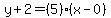 y%2B2=%285%29%28x-0%29