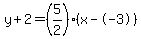 y%2B2=%285%2F2%29%28x--3%29