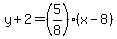 y%2B2=%285%2F8%29%28x-8%29