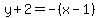 y%2B2=+-%28x-1%29