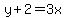 y%2B2=+3x+