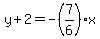 y%2B2=-%287%2F6%29x
