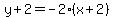 y%2B2=-2%28x%2B2%29
