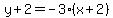 y%2B2=-3%28x%2B2%29