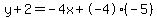 y%2B2=-4x%2B-4%28-5%29