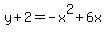 y%2B2=-x%5E2%2B6x