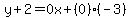y%2B2=0x%2B%280%29%28-3%29