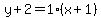 y%2B2=1%28x%2B1%29