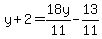 y%2B2=18y%2F11-13%2F11