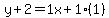 y%2B2=1x%2B1%281%29