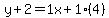y%2B2=1x%2B1%284%29