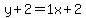 y%2B2=1x%2B2