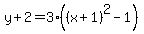 y%2B2=3%28%28x%2B1%29%5E2-1%29