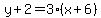 y%2B2=3%28x%2B6%29