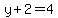 y%2B2=4