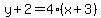 y%2B2=4%28x%2B3%29