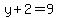 y%2B2=9