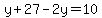 y%2B27-2y=10