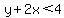 y%2B2x%3C4