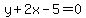 y%2B2x-5=0