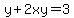 y%2B2xy=3