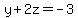 y%2B2z=-3