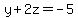 y%2B2z+=+-5