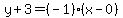y%2B3=%28-1%29%28x-0%29
