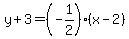 y%2B3=%28-1%2F2%29%28x-2%29
