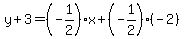y%2B3=%28-1%2F2%29x%2B%28-1%2F2%29%28-2%29