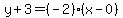 y%2B3=%28-2%29%28x-0%29