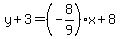 y%2B3=%28-8%2F9%29x%2B8