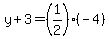 y%2B3=%281%2F2%29%28-4%29