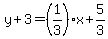 y%2B3=%281%2F3%29x%2B5%2F3