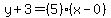 y%2B3=%285%29%28x-0%29