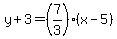 y%2B3=%287%2F3%29%28x-5%29